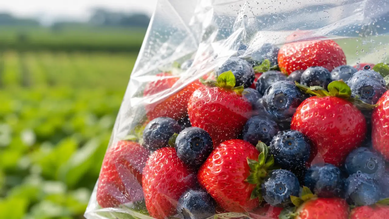 Empaque con microperforación láser para berries de exportación: fresa, arándano, frambuesa y zarzamora