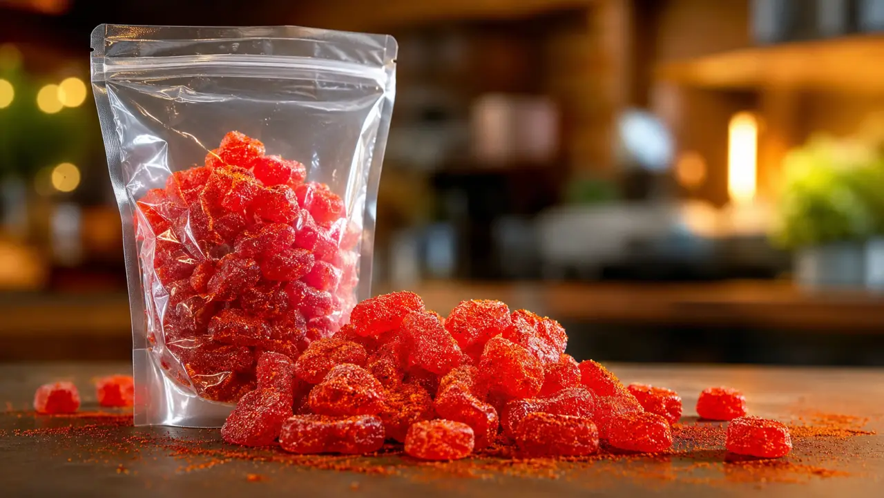 Bolsas stand-up con zipper para gomitas y dulces enchilados con barrera a la humedad