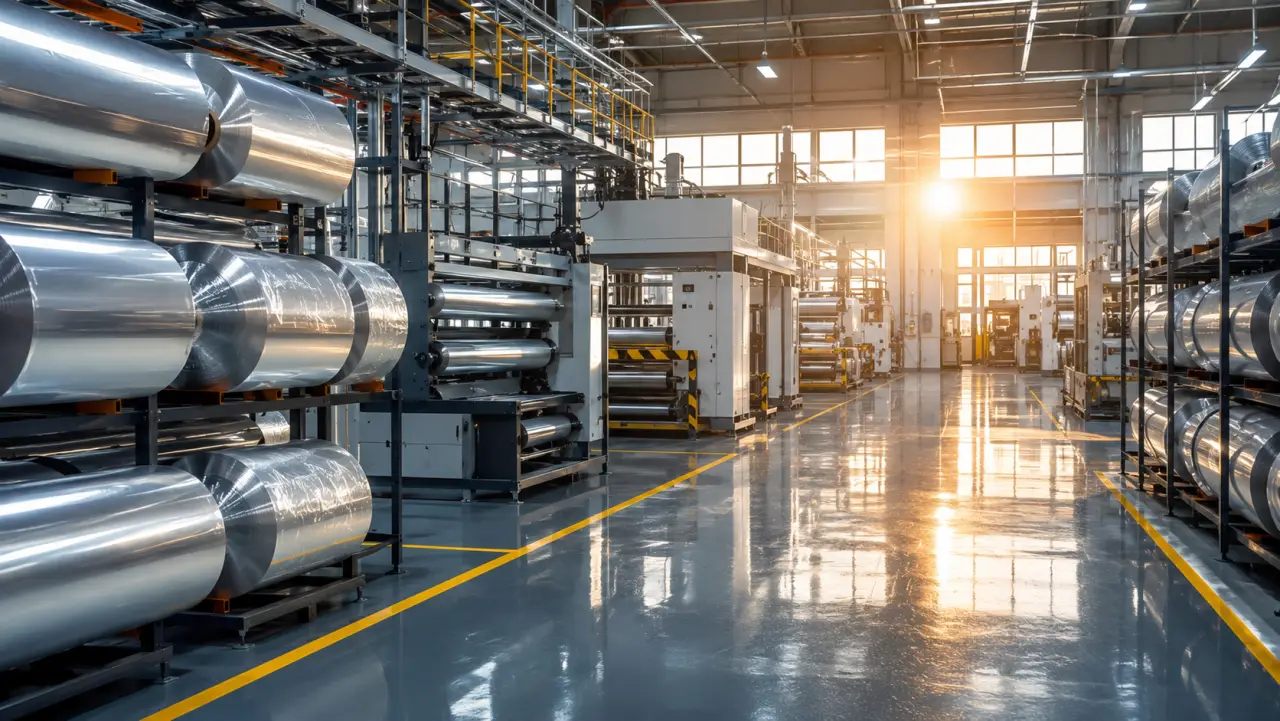 Planta de empaque flexible en Querétaro: bolsas stand-up y bobinas impresas en rotograbado