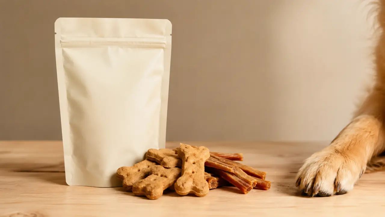 Bolsas stand-up premium con zipper para treats y premios de mascota