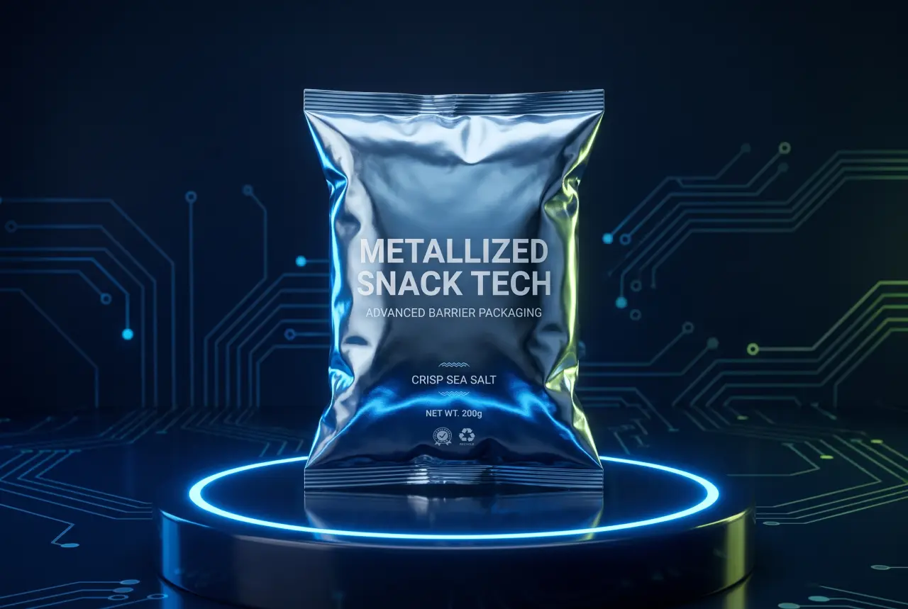 Bolsas de snacks y botanas con empaque metalizado de alta barrera al oxígeno